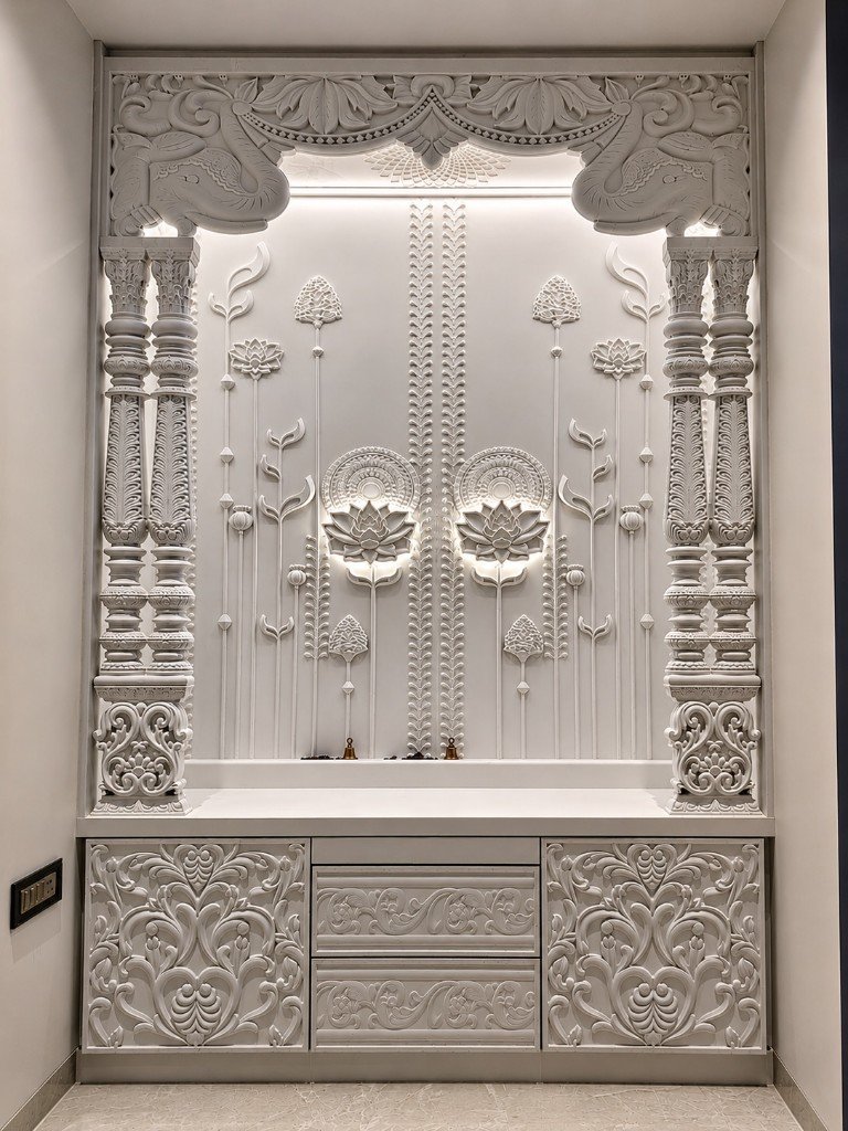 Custom marble temple by Divine Marble Art