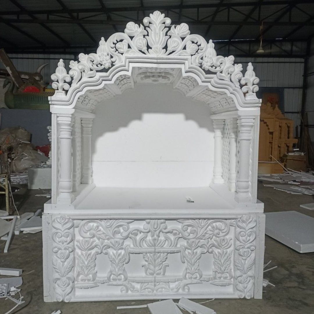 Royal White Marble Home Temple