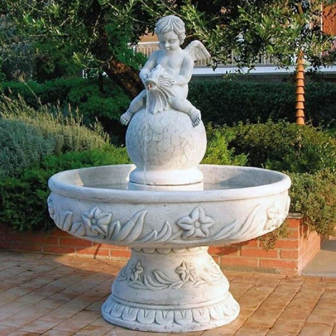 Classic Marble Angel Garden Water Fountain