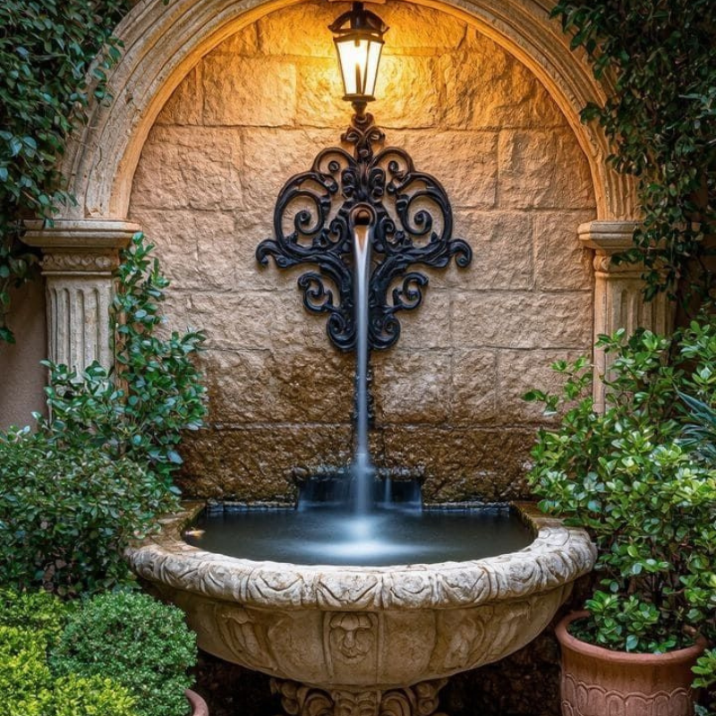 Classic Stone Wall Fountain