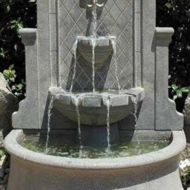 Elegant Tiered Wall Fountain